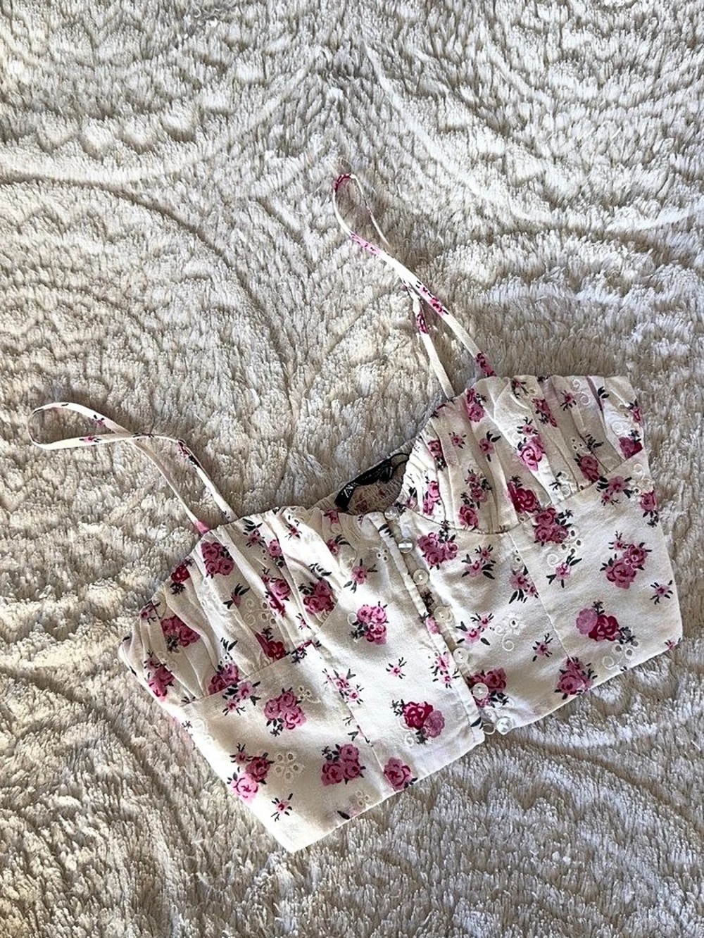 Zara Floral Crop Top NWT